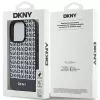 DKNY DKHMP15XPSOSPK hardcase nahka printtikuvio metallilogo MagSafe iPhone 15 Pro Max 6.7 musta