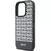 DKNY DKHMP15XPSOSPK hardcase nahka printtikuvio metallilogo MagSafe iPhone 15 Pro Max 6.7 musta