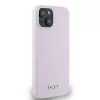 DKNY DKHMP14SSMCHLP liquid silicone hardcase metallilogo MagSafe iPhone 13/14/15 6,1
