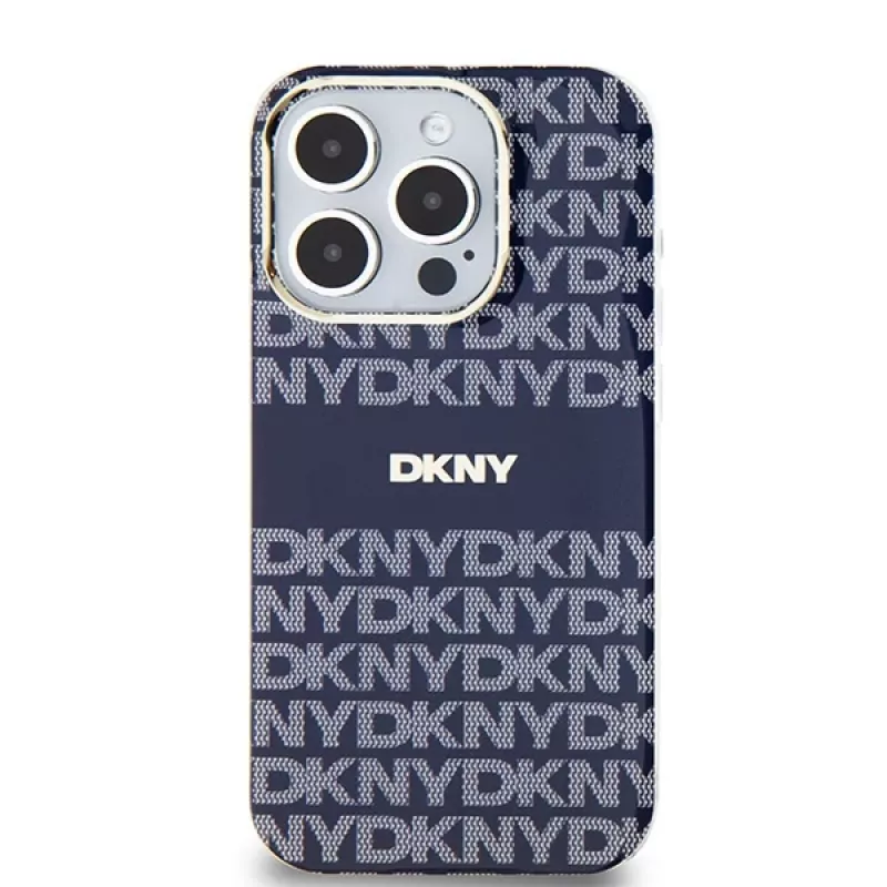 DKNY DKHMP15LHRHSEB iPhone 15 Pro 6.1 sininen hardcase IML Mono & Stripe MagSafe