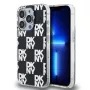 DKNY DKHCP15LHDLCEK kova suojakuori Apple iPhone 15 Pro 6,1 -puhelimelle, musta, IML Checkered Mono Pattern
