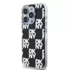 DKNY DKHCP15LHDLCEK kova suojakuori Apple iPhone 15 Pro 6,1 -puhelimelle, musta, IML Checkered Mono Pattern