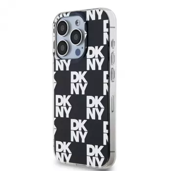DKNY DKHCP15LHDLCEK Hardcase Apple iPhone 15 Pro 6.1 -suojakotelo, musta, IML Checkered Mono Pattern