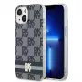 DKNY DKHMP15MHCPTSK Hardcase iPhone 15 Plus / 14 Plus 6,7 inch -suojakotelo, musta Karo-Mono-Muster & painetut raidat, MagSafe