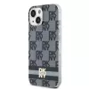DKNY DKHMP15MHCPTSK Hardcase iPhone 15 Plus / 14 Plus 6,7 inch -suojakotelo, musta Karo-Mono-Muster & painetut raidat, MagSafe