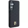 DKNY DKHMS24SPSHRPSK Hardcase, nahkajäljitelmä, metallilogo, MagSafe, Samsung Galaxy S24, musta