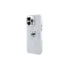 Karl Lagerfeld KLHMP14XHLSCHH iPhone 14 Pro Max 6,7 inch valkoinen Hardcase IML Metal Choupette Head MagSafe