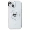 Karl Lagerfeld KLHMP15MHLSCHH Hardcase Apple iPhone 15 Plus 6,7 inch valkoinen IML Metal Choupette Head MagSafe