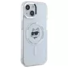 Karl Lagerfeld KLHMP15MHLSCHH Hardcase Apple iPhone 15 Plus 6,7 inch valkoinen IML Metal Choupette Head MagSafe