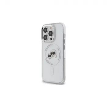 Karl Lagerfeld KLHMP14XHLSKCH Hardcase IML metalli Karl & Choupette Head MagSafe iPhone 14 Pro Max 6,7