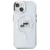 Karl Lagerfeld KLHMP15SHLSKCH Hardcase Apple iPhone 15 6,1 inch valkoinen Karl & Choupette Head MagSafe