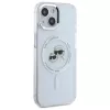 Karl Lagerfeld KLHMP15SHLSKCH Hardcase Apple iPhone 15 6,1 inch valkoinen Karl & Choupette Head MagSafe
