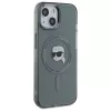 Karl Lagerfeld KLHMP15SHLSKIK Hardcase IML metalli Karl Head MagSafe Apple iPhone 15 6,1