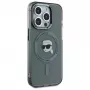 Karl Lagerfeld KLHMP15LHLSKIK Hardcase Apple iPhone 15 Pro 6,1 inch musta IML metalli Karl Head MagSafe