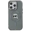 Karl Lagerfeld KLHMP15XHLSKIK Hardcase IML metalli Karl Head MagSafe iPhone 15 Pro Max 6,7 inch musta
