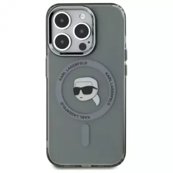 Karl Lagerfeld KLHMP15XHLSKIK Hardcase IML metalli Karl Head MagSafe iPhone 15 Pro Max 6,7