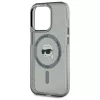 Karl Lagerfeld KLHMP15XHLSKIK Hardcase IML metalli Karl Head MagSafe iPhone 15 Pro Max 6,7 inch musta
