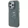Karl Lagerfeld KLHMP15XHLSKCK iPhone 15 Pro Max 6,7 inch Hardcase IML metalli Karl & Choupette Head MagSafe musta