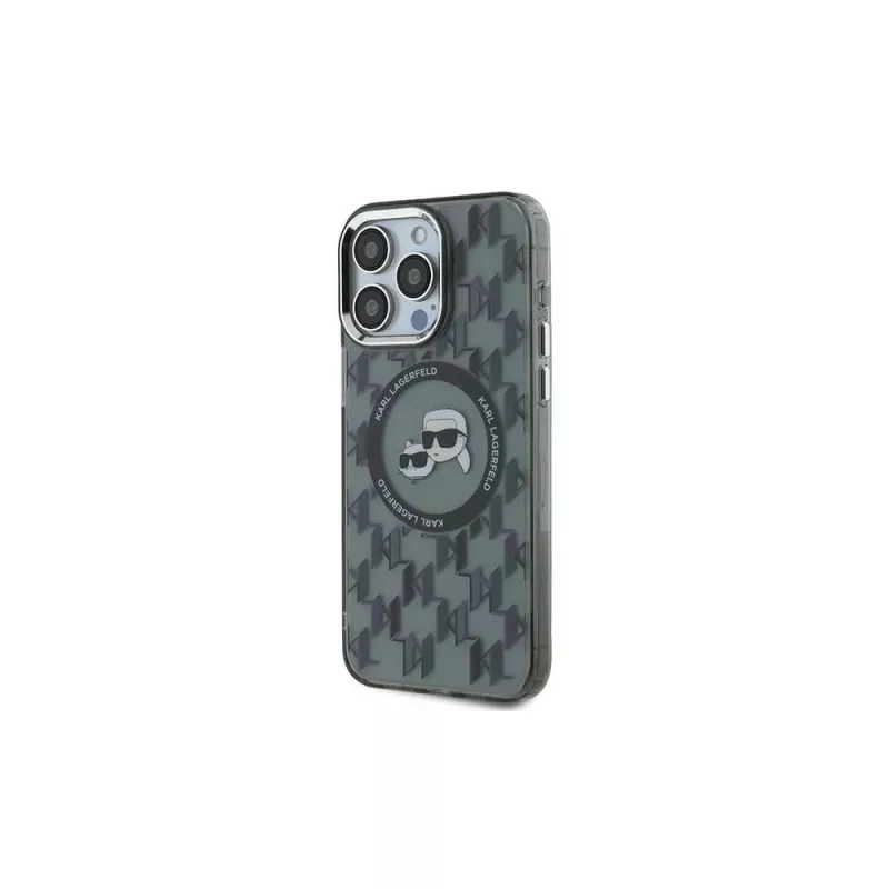Karl Lagerfeld IML monogrammi Karl & Choupette Head MagSafe kuori iPhone 15 Pro Max 6,7