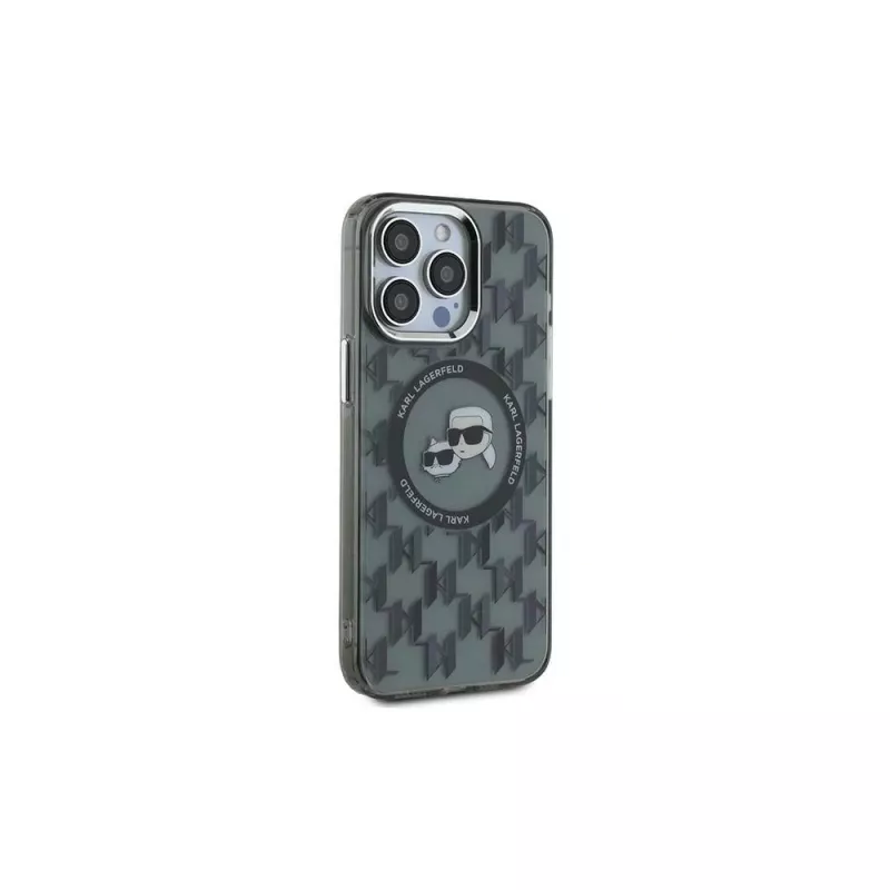 Karl Lagerfeld IML monogrammi Karl & Choupette Head MagSafe kuori iPhone 15 Pro Max 6,7