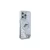 Karl Lagerfeld KLHMP15LLGKCSGH iPhone 15 Pro 6,1 inch Hard Case läpinäkyvä Liquid Glitter Karl & Choupette Head MagSafe