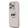 Karl Lagerfeld KLHCP14XHKLPCHP iPhone 14 Pro Max 6,7 inch pinkki Hardcase IML Choupette Head & monogrammi