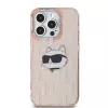 Karl Lagerfeld KLHCP14XHKLPCHP iPhone 14 Pro Max 6,7 inch pinkki Hardcase IML Choupette Head & monogrammi