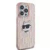 Karl Lagerfeld KLHCP14XHKLPCHP iPhone 14 Pro Max 6,7 inch pinkki Hardcase IML Choupette Head & monogrammi