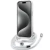 Karl Lagerfeld KLHMP14SHCCHNT iPhone 14 / 13 / 15 6,1 inch Hardcase läpinäkyvä IML Choupette Head & Cord Magsafe