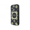 Guess GUHMP16LH4PYEEK Hardcase Apple iPhone 16 Pro 6,3 inch musta Peony On 4G Background IML MagSafe