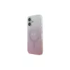 Guess IML Glitter Gradient MagSafe -kotelo iPhone 16 (pinkki)