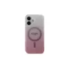 Guess IML Glitter Gradient MagSafe -kotelo iPhone 16 (pinkki)