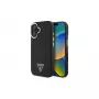 Guess GUHMP16SPGTSPSK iPhone 16 musta Hardcase Grained Triangle MagSafe