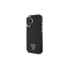 Guess GUHMP16SPGTSPSK iPhone 16 musta Hardcase Grained Triangle MagSafe