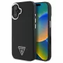 Guess Grained Triangle MagSafe Hard Case Apple iPhone 16 Plus - musta