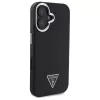 Guess Grained Triangle MagSafe Hard Case Apple iPhone 16 Plus - musta