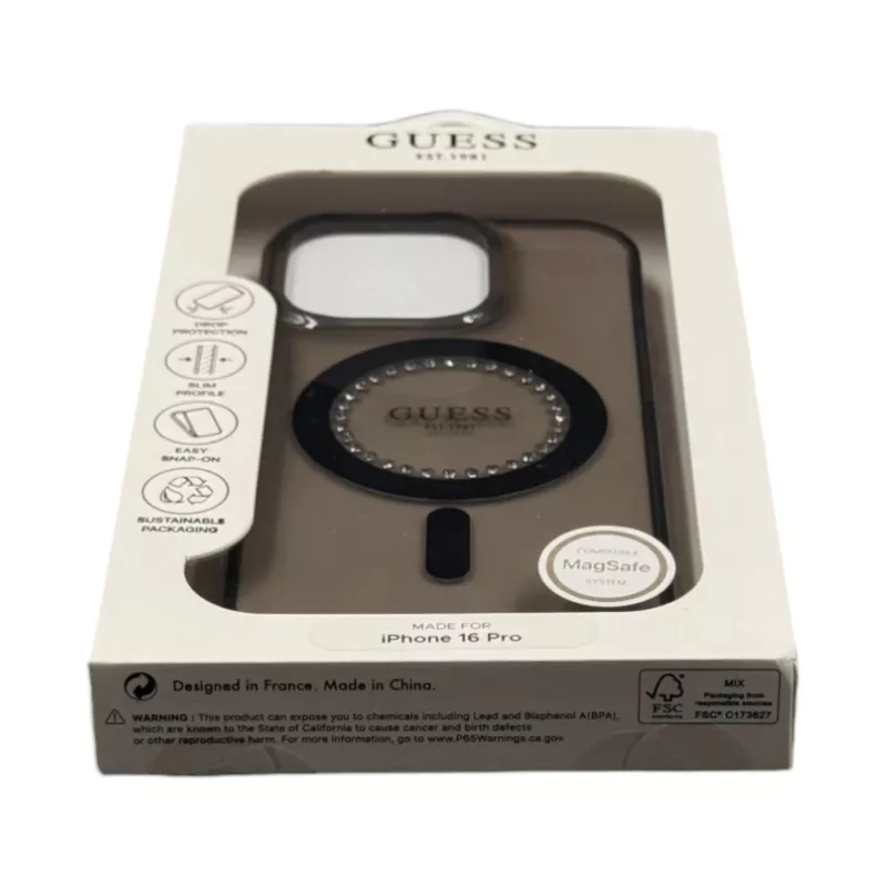 Guess GUHMP16LPFTDTEK Hard Case Apple iPhone 16 Pro 6,3
