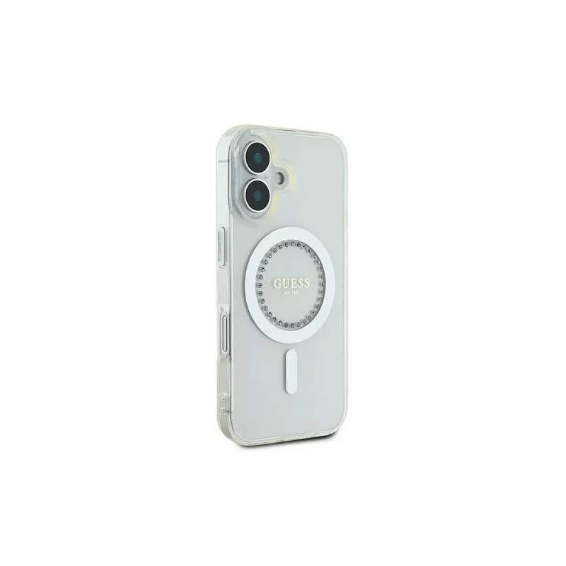 Guess GUHMP16MPFTDTEH Hardcase IML Rhinestones MagSafe Apple iPhone 16 Plus 6,7