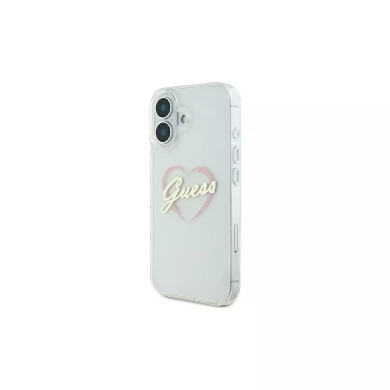 Guess GUHCP16SHCHGSPT Hardcase Apple iPhone 16 6,1 inch läpinäkyvä IML Heart