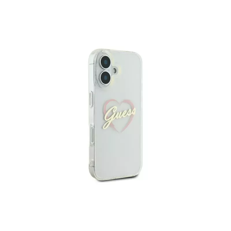 Guess GUHCP16SHCHGSPT Hardcase Apple iPhone 16 6,1 inch läpinäkyvä IML Heart