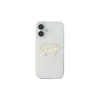 Guess GUHCP16MHCHGSPT Hard Case Apple iPhone 16 Plus, läpinäkyvä, IML Heart Pattern