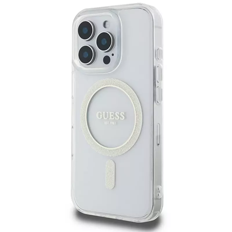 Guess Glitter Circle MagSafe Hard Case Apple iPhone 16 Pro Max (6,9