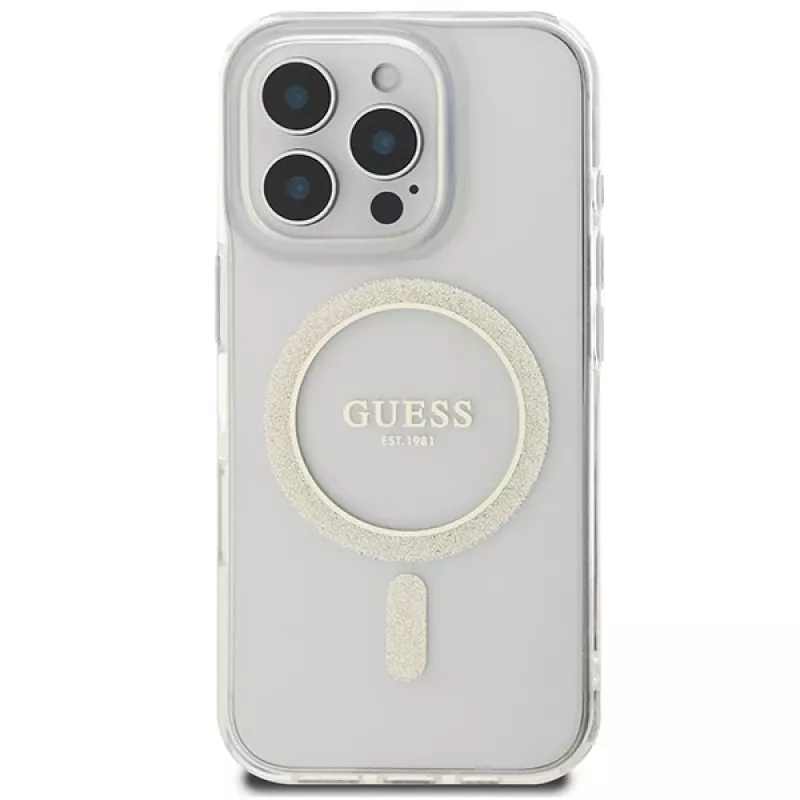 Guess Glitter Circle MagSafe Hard Case Apple iPhone 16 Pro Max (6,9