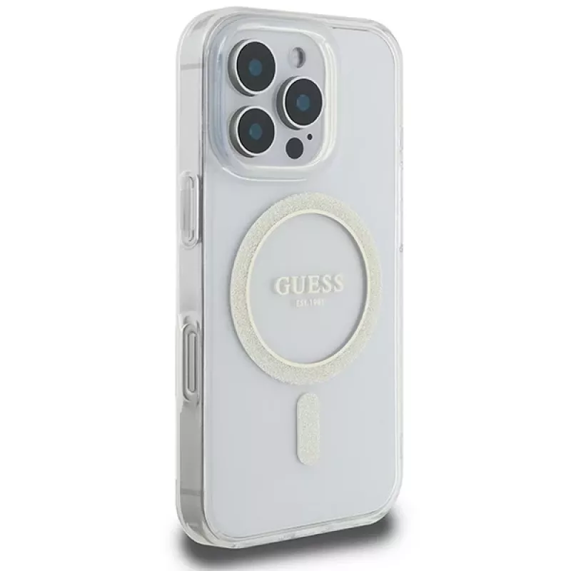Guess Glitter Circle MagSafe Hard Case Apple iPhone 16 Pro Max (6,9