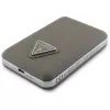 GUESS Grained Triangle Wireless Power Bank 5000mAh 15W USB-C MagSafe ruskea