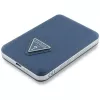 GUESS Grained Triangle Wireless Power Bank 5000mAh 15W USB-C MagSafe sininen