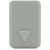 GUESS Grained Triangle Wireless Power Bank 5000mAh 15W USB-C MagSafe beige
