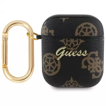 Guess GUA2PG4GPK AirPods 1/2 -kotelo musta 4G Hook