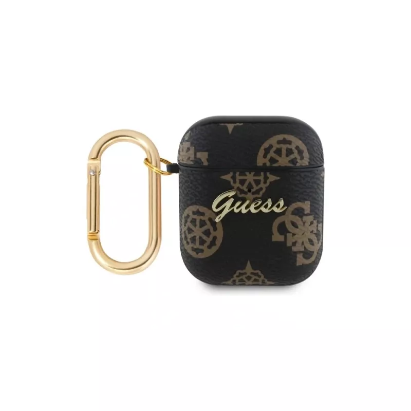 Guess GUA2PG4GPK AirPods 1/2 -kotelo musta 4G Hook