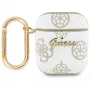 Guess GUA2PG4GPH AirPods 1/2 -kotelo valkoinen 4G Hook